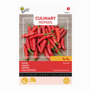 Chilipeppar  'Serrano'