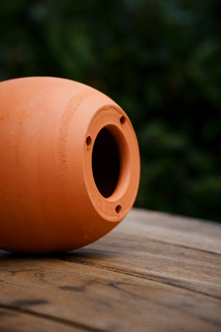 Fågelhus terrakotta