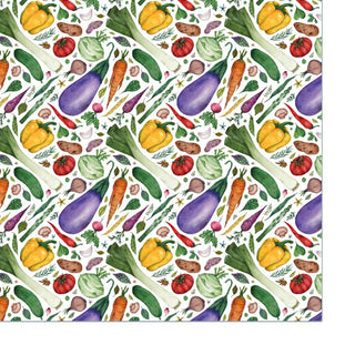 Inslagning med Eco-inpackningspapper 'Köksträdgård'