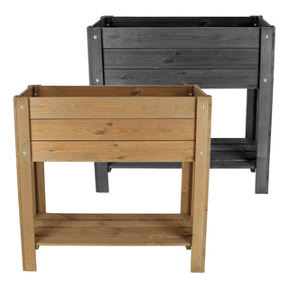 Odlingsbord för balkong/terrass i trä S