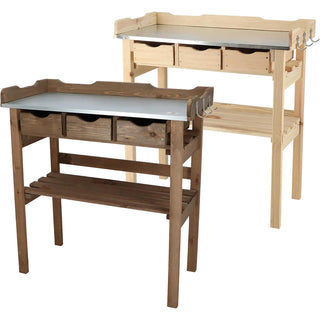 Omplanteringsbord med lådor