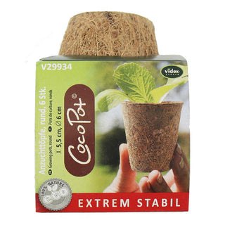 Kokosodlingskrukor 6cm runda (6)