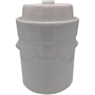 Syrningskruka vit 20L (inkl. stenar)