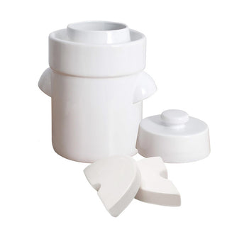 Syrningskruka vit 5L (inkl. stenar)