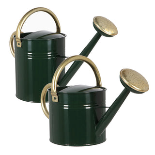 Rund grön vattenkanna