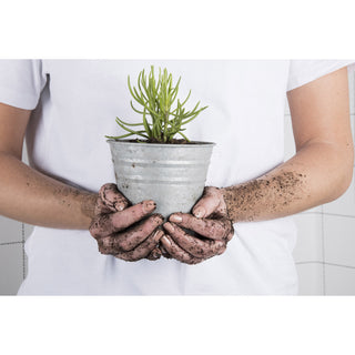 Planteringskruka i zink ∅14cm